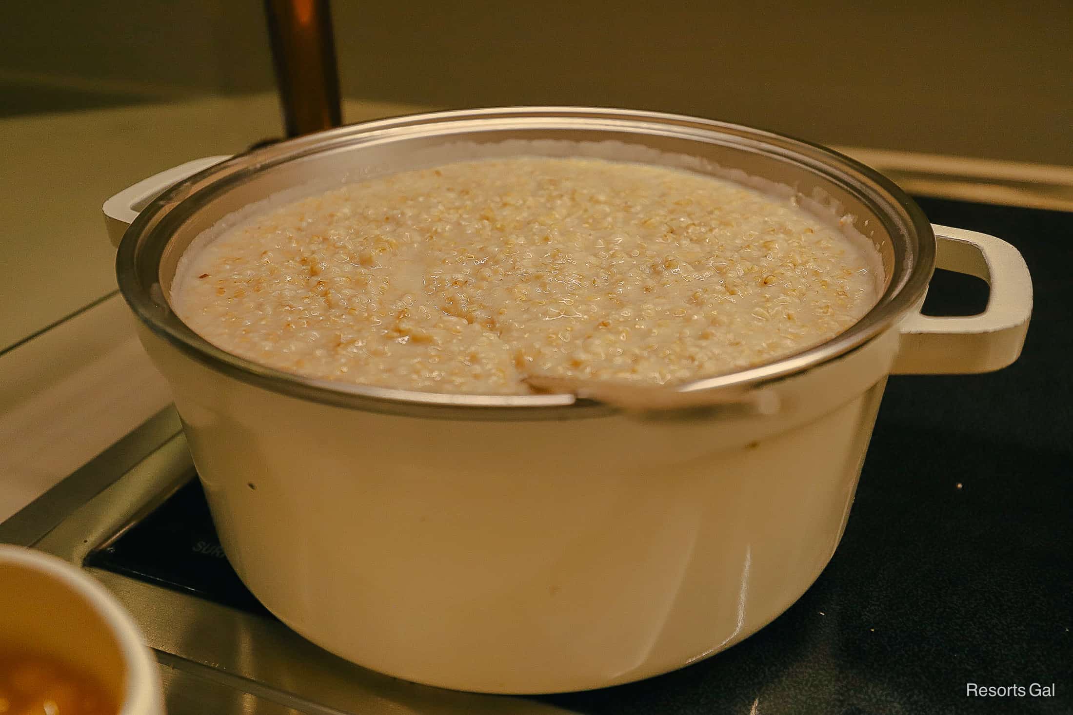 a vat of oatmeal 