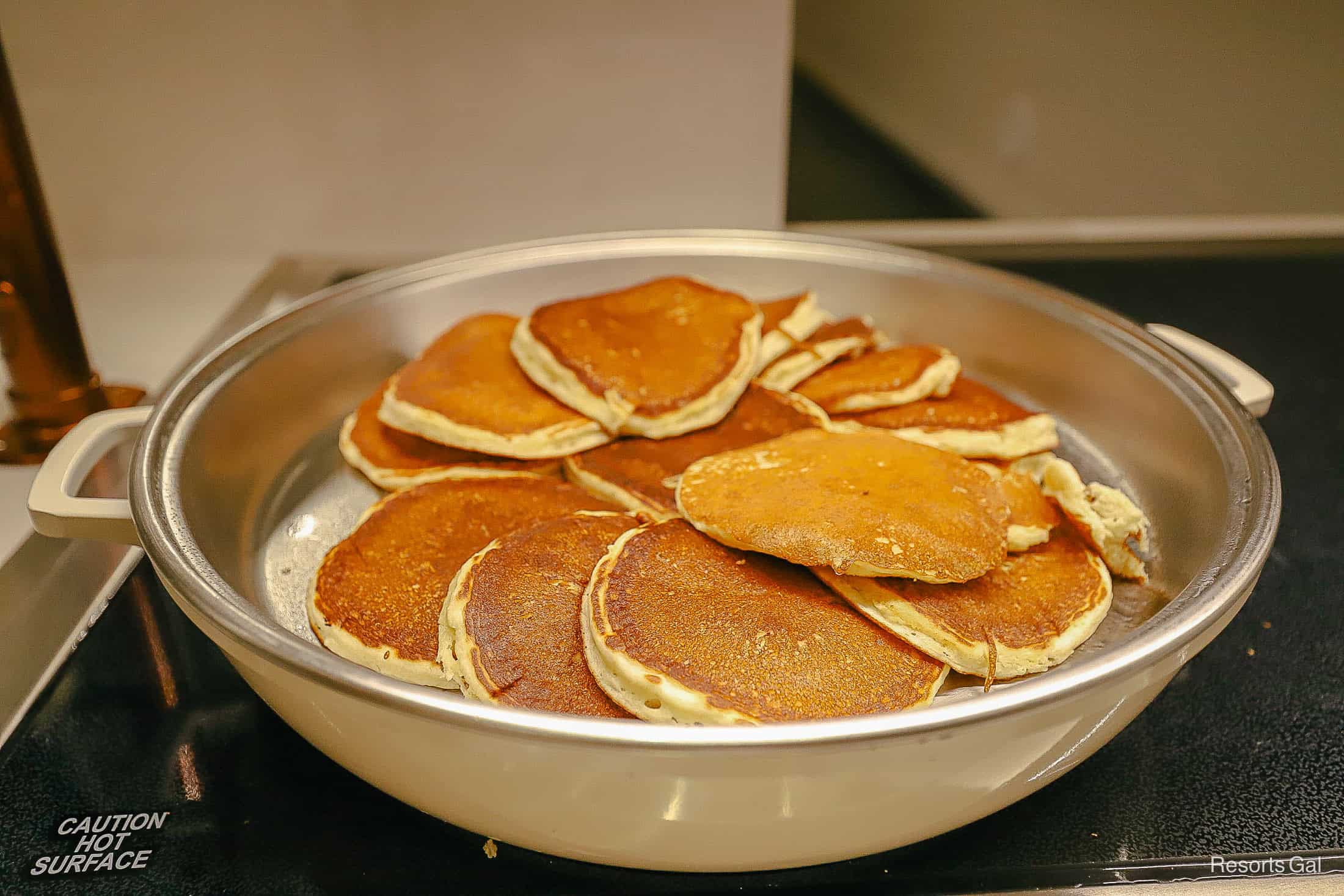 a platter of pancakes 