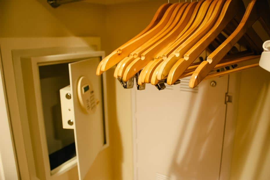 an in-room safe in the closet at Copper Creek Villas 