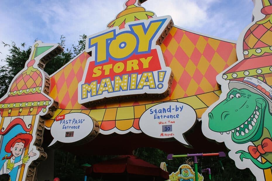 Toy Story Mania Ride at Disney World