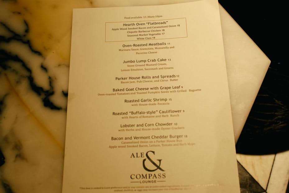 The Ale & Compass Lounge at Disney's Yacht Club