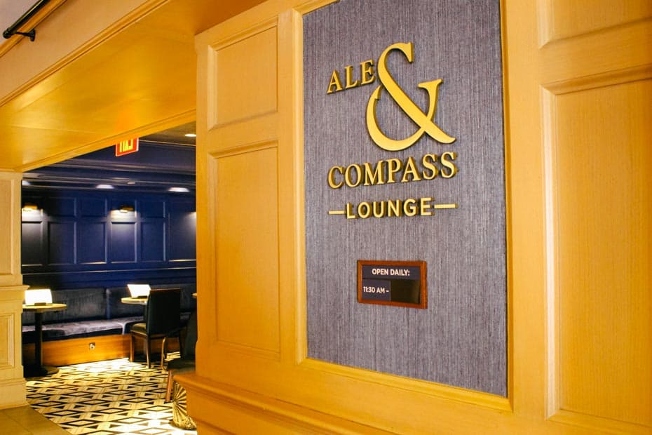 The Ale & Compass Lounge at Disney's Yacht Club