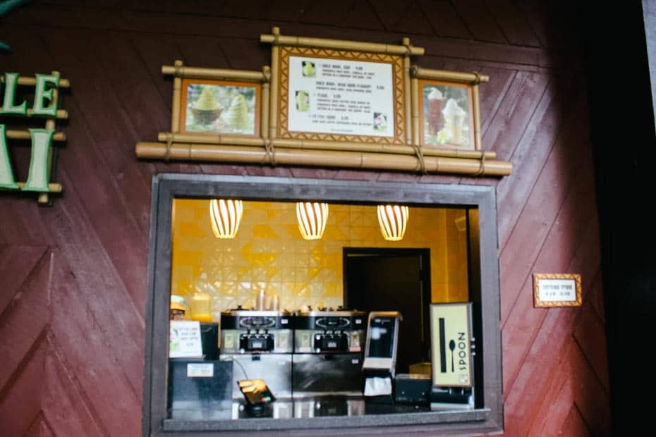 Ordering window at Pineapple Lanai at the Polynesian 