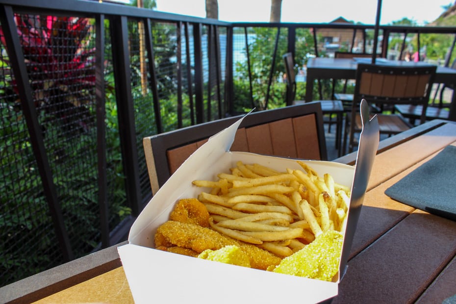 Allergy-friendly chicken nuggets at Captain Cook's 