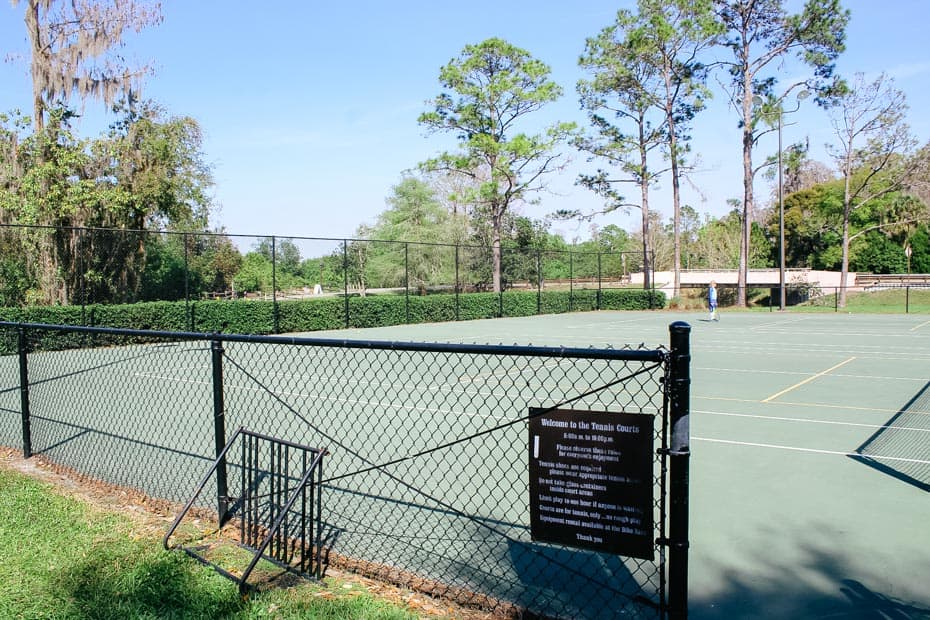 tennis courts