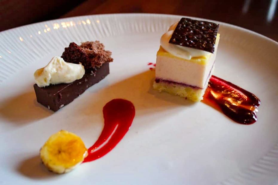 Dessert duo tasting from Tiffins at Disney's Animal Kingdom