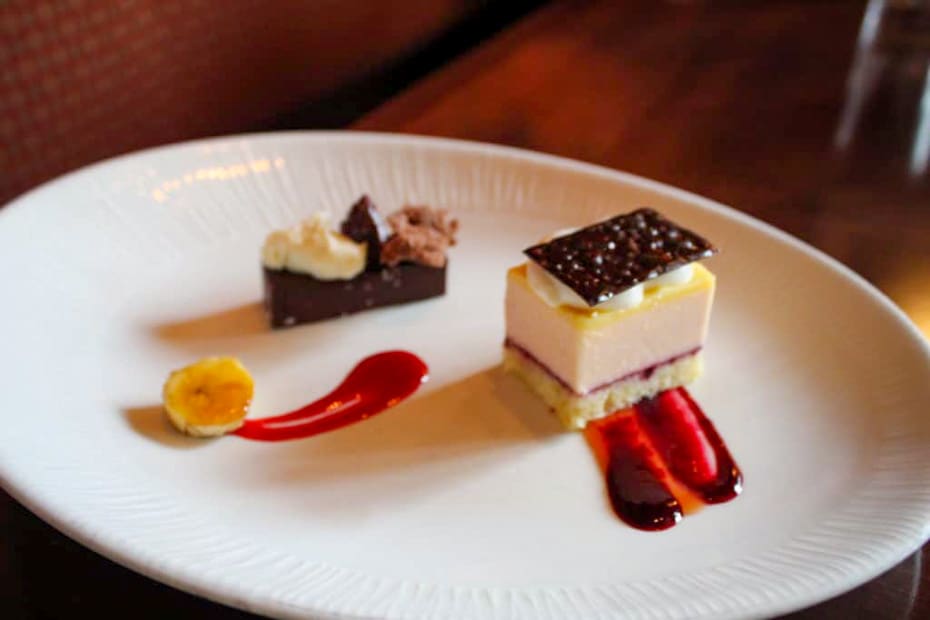 South American Chocolate Ganache and the Guava Mousse from Tiffins