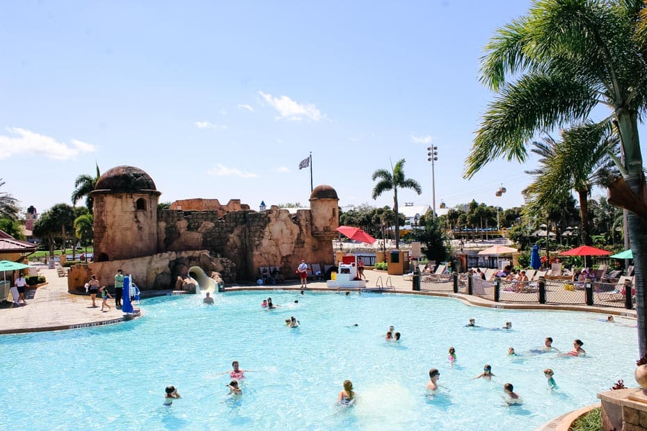 The Caribbean Beach Resort Pools at Disney World - Resorts Gal