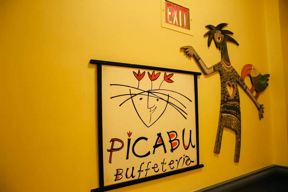 the entrance to Picabu Buffeteria at Disney's Dolphin Hotel