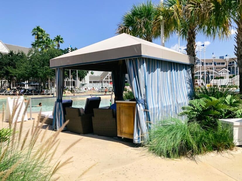 Review Renting a Poolside Cabana at Disney World