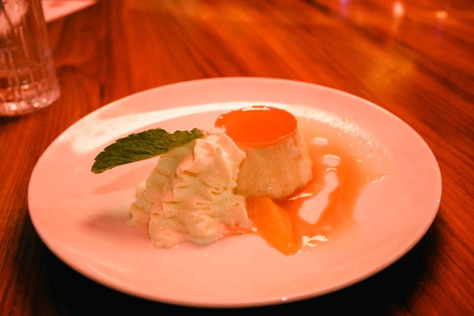 flan with caramel sauce