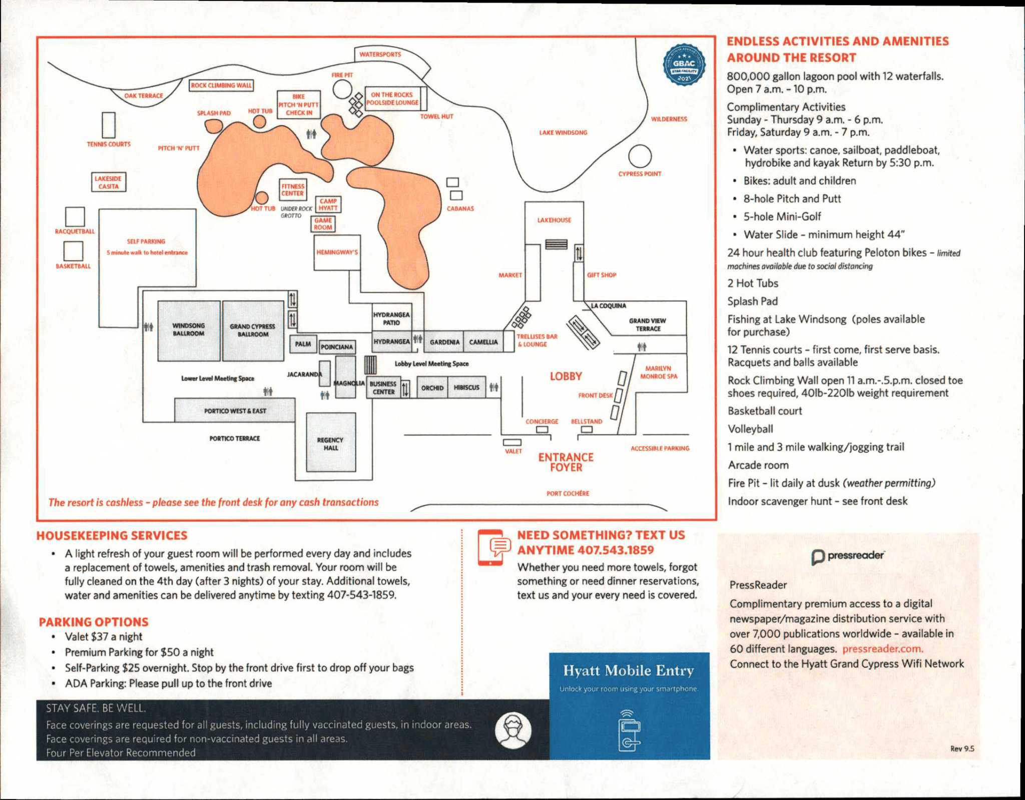 Hyatt Regency Grand Cypress Map
