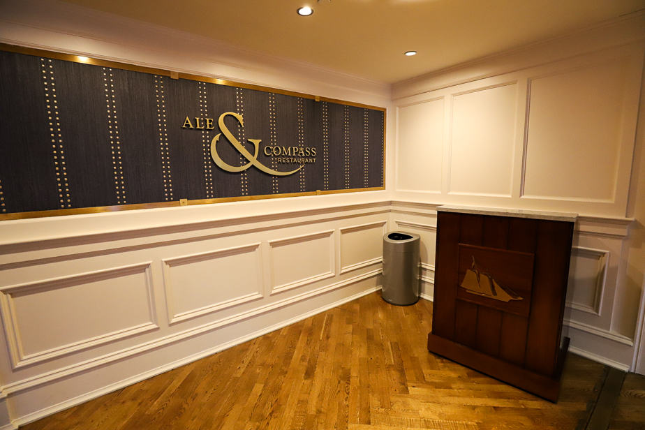 the entrance of Ale and Compass