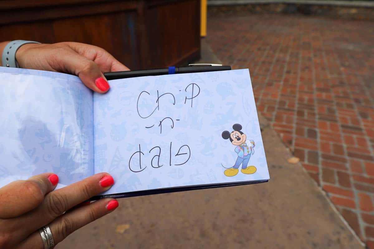 Chip and Dale's autograph 
