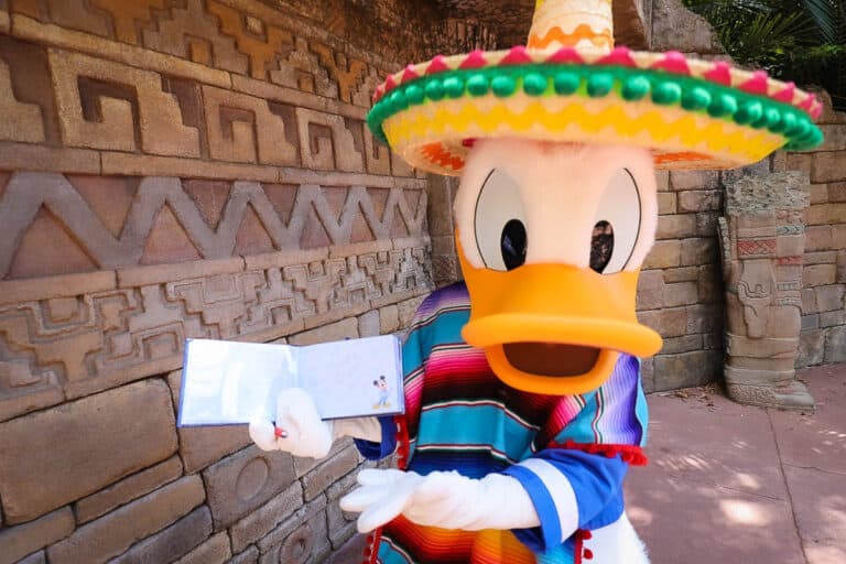 Meet Donald at Epcot's Mexico Pavilion