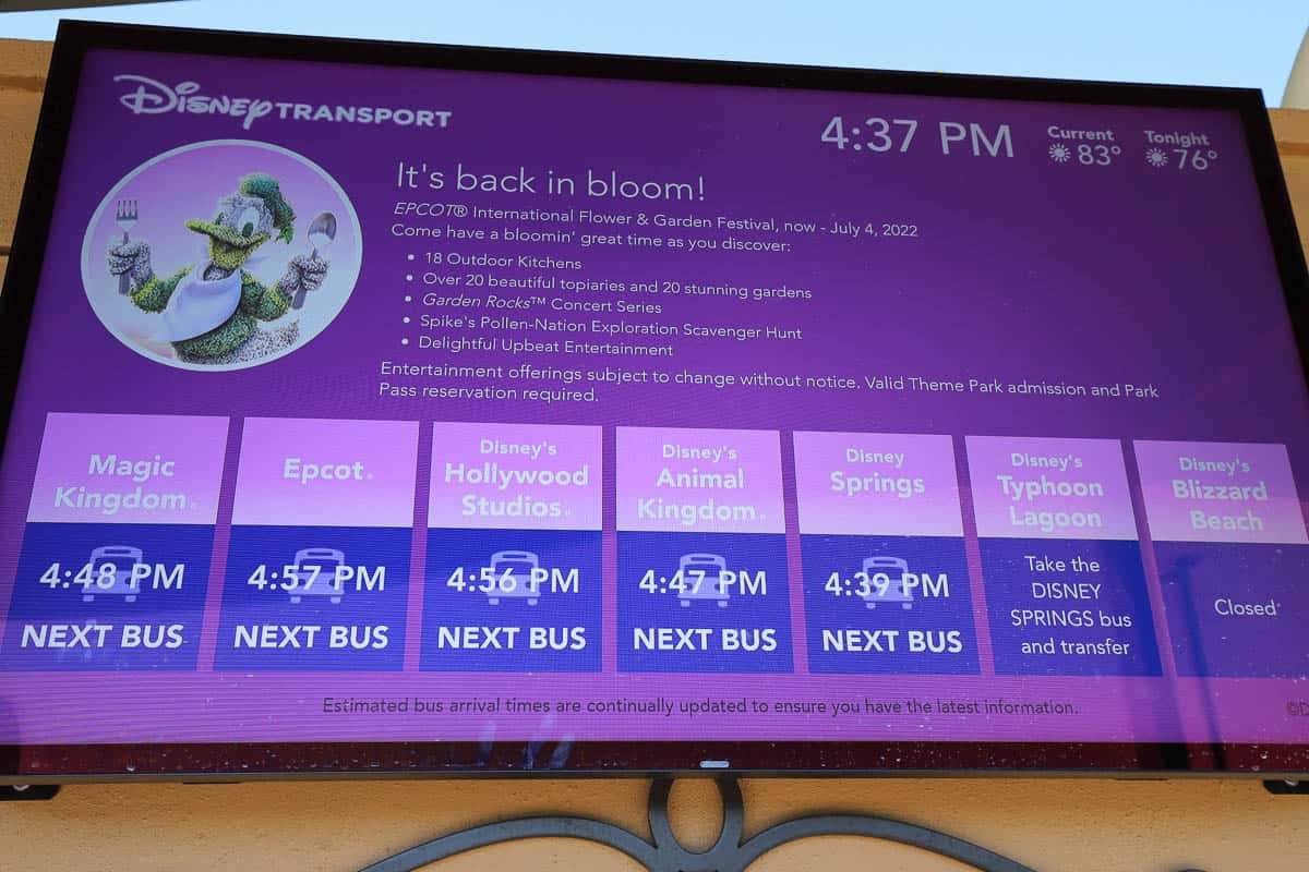 Transportation Options at Disney's Coronado Springs