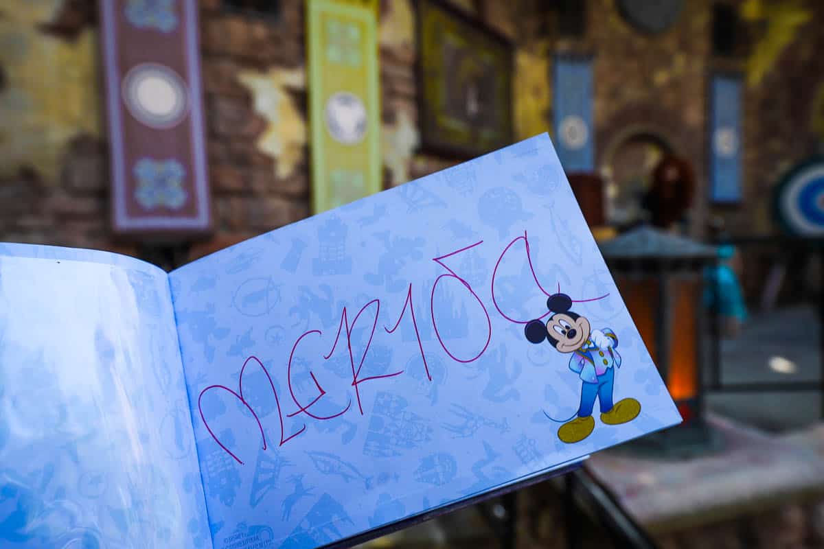 Merida's character autograph