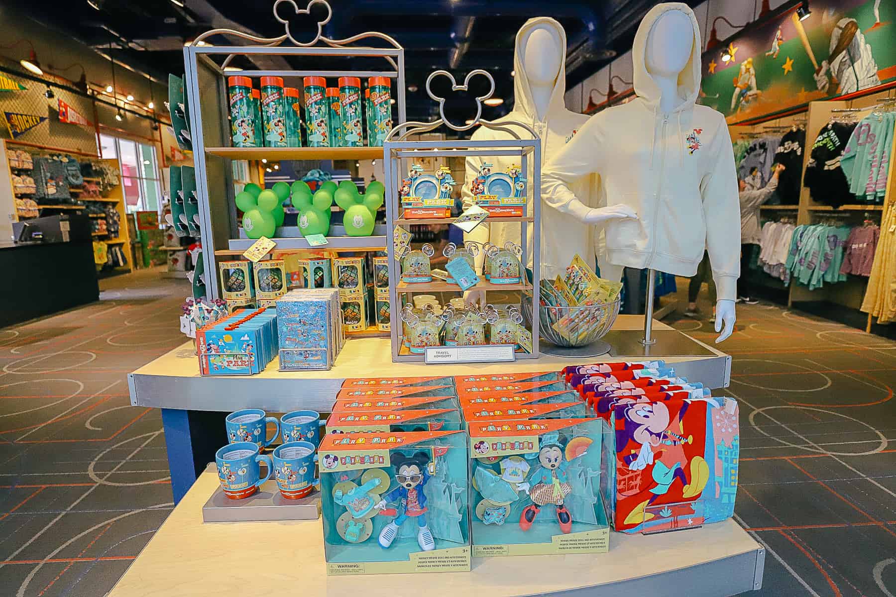 a display at the front entrance of All-Star Sports Gift shop 