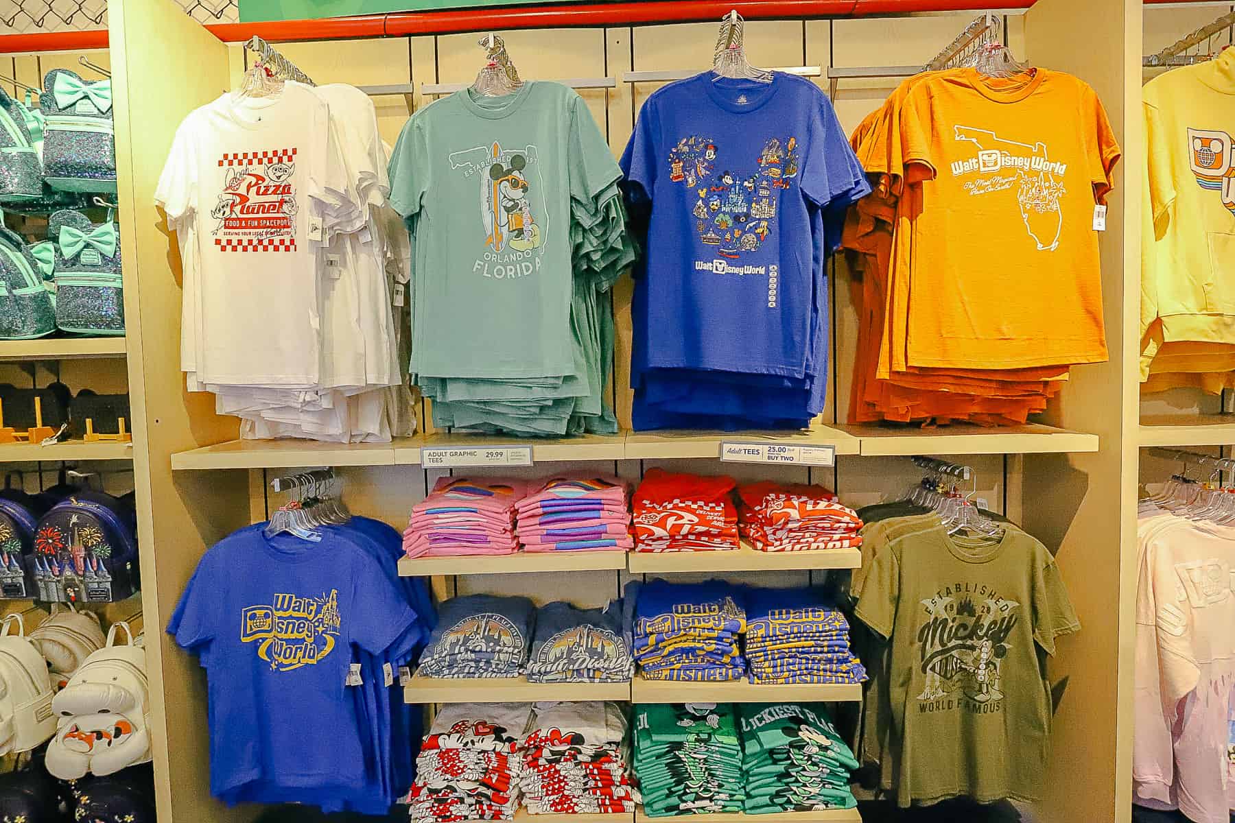 Disney-branded t-shirts 