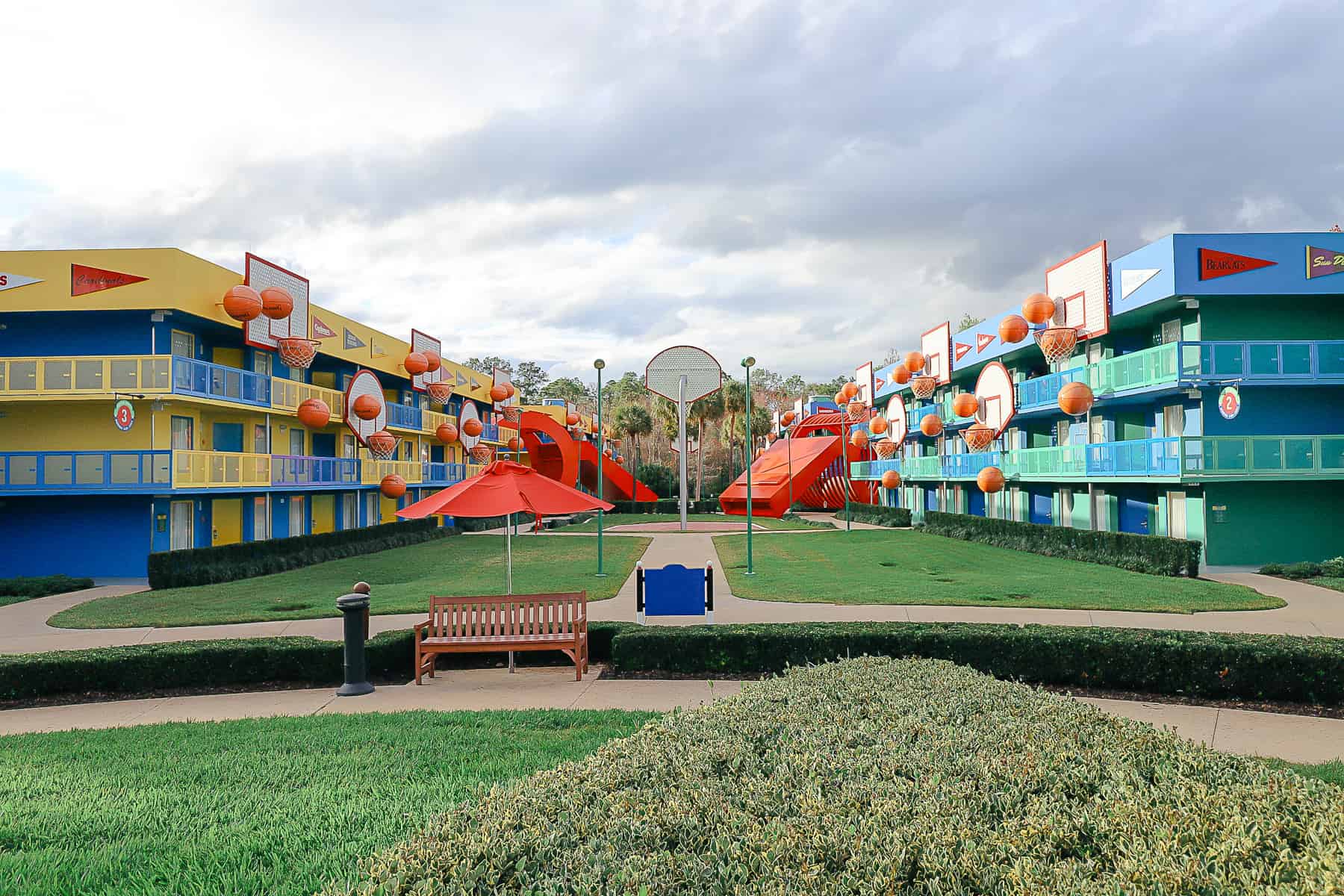 Hoops Hotel area of Disney's All-Star Sports Resort