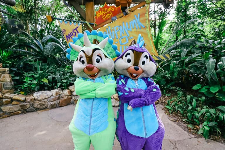 Meet Chipmunk-O-Saurus at Disney’s Animal Kingdom (Chip and Dale)