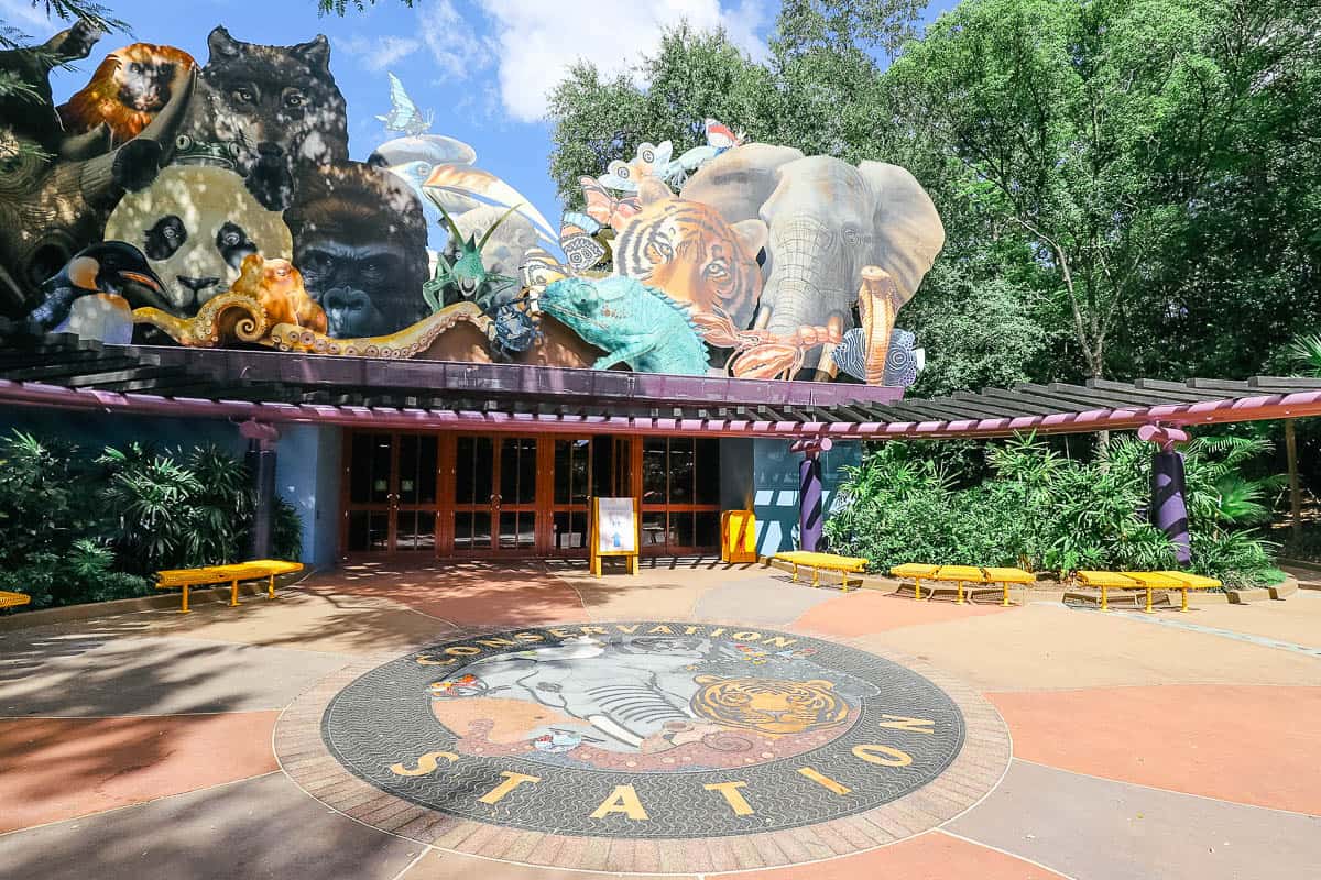 the entrance to Conservation Station at Disney's Animal Kingdom 