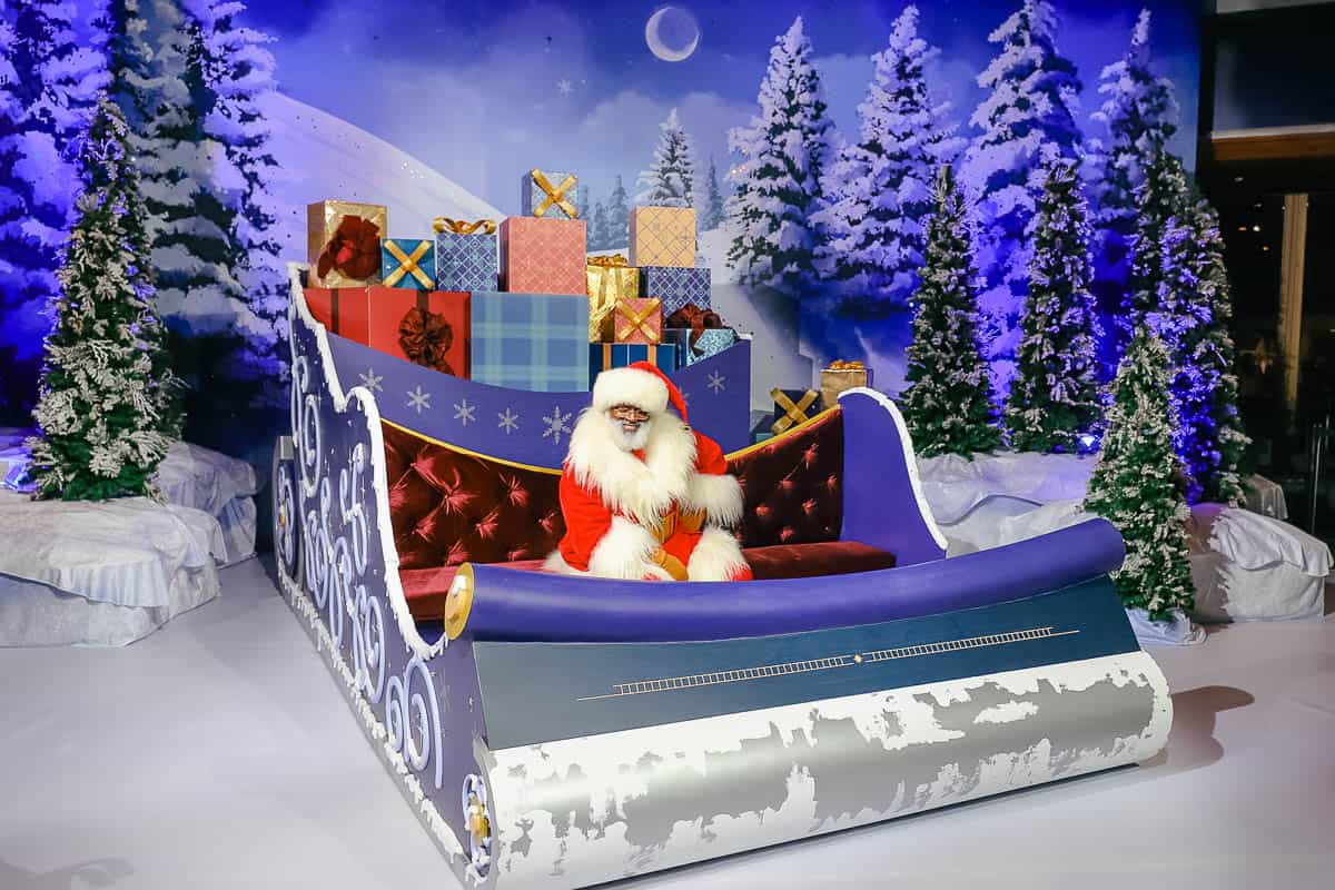 Meet Santa at Epcot in 2022 (at The Odyssey)