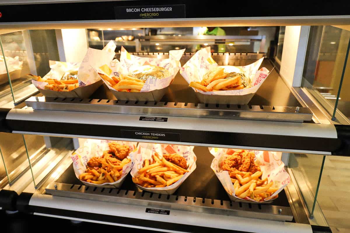 menu items from El Mercado
