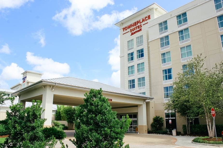 entrance of the Towneplace Suites by Marriott