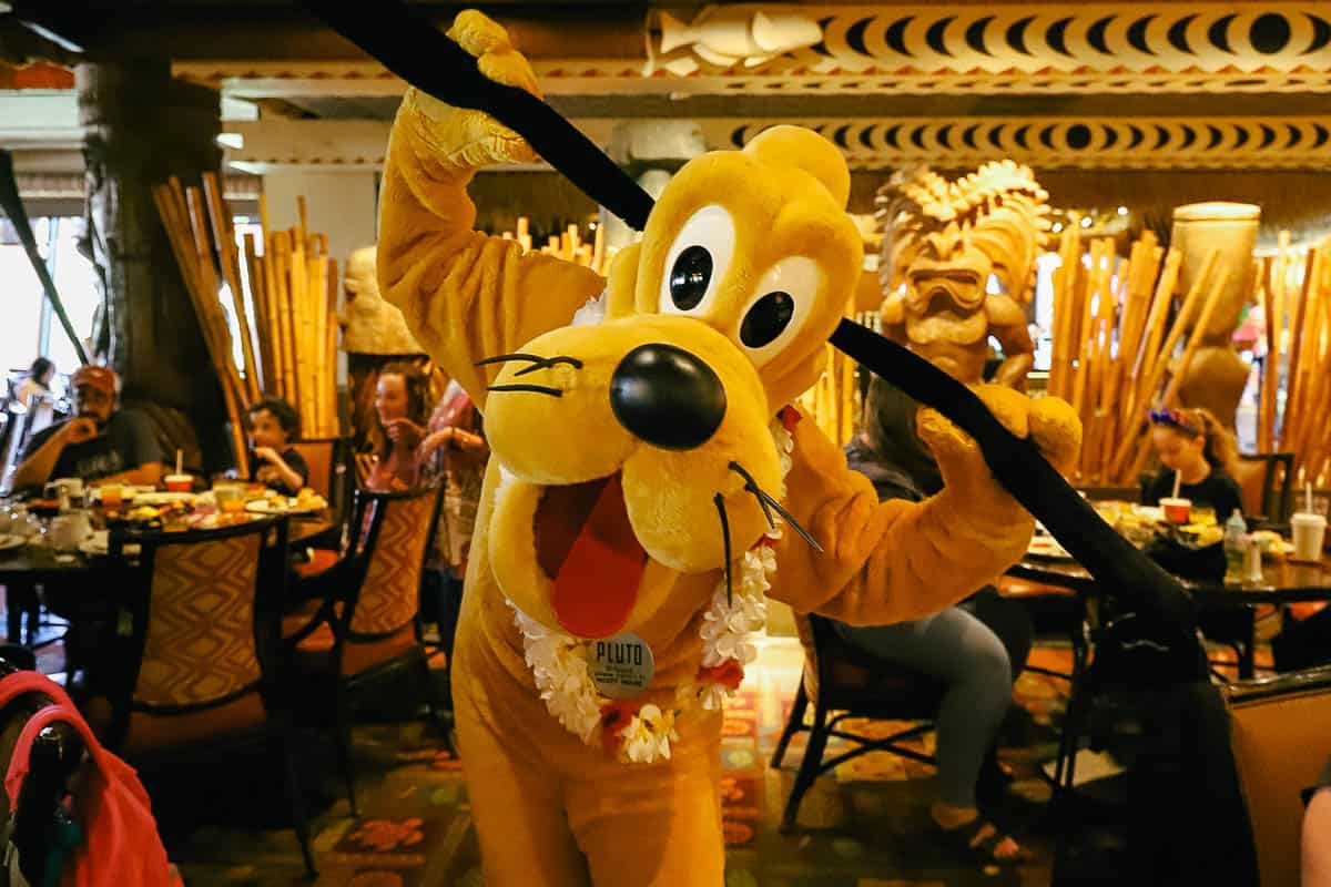 Pluto at the 'Ohana Best Friends Breakfast 