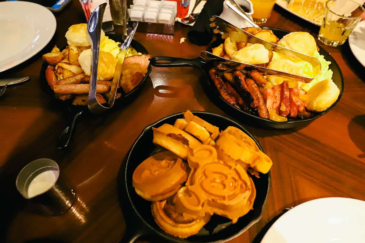 Breakfast Skillets and Mickey Waffles at 'Ohana 