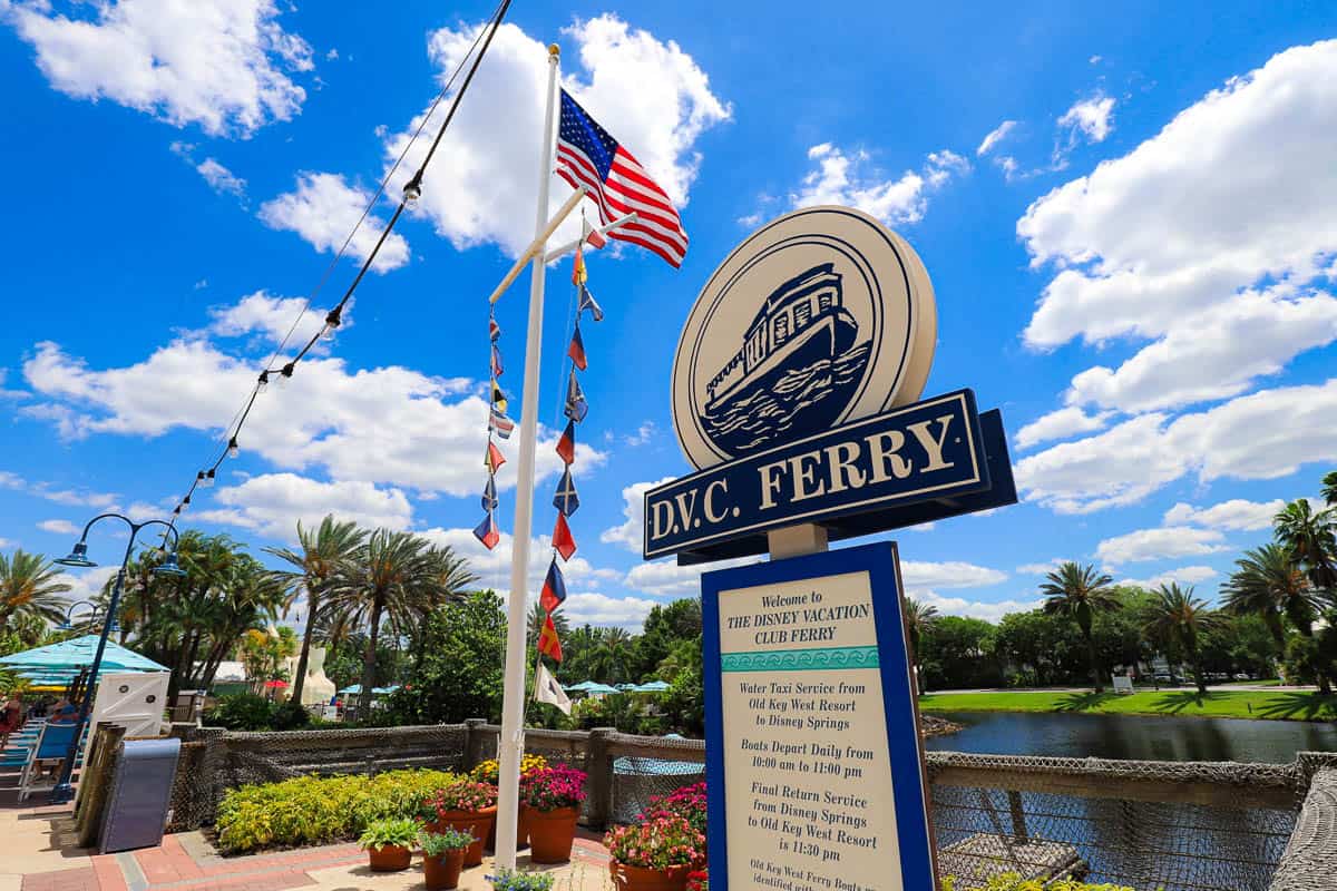 DVC Ferry dock at Disney's Old Key West