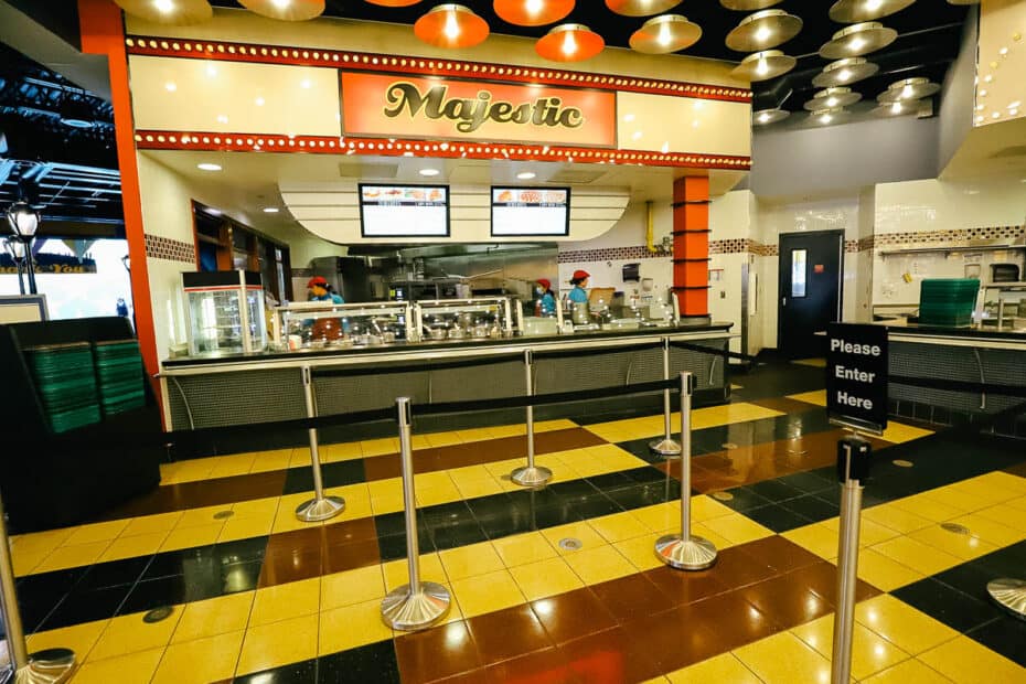 The Majestic food court station at Disney's All-Star Movies 