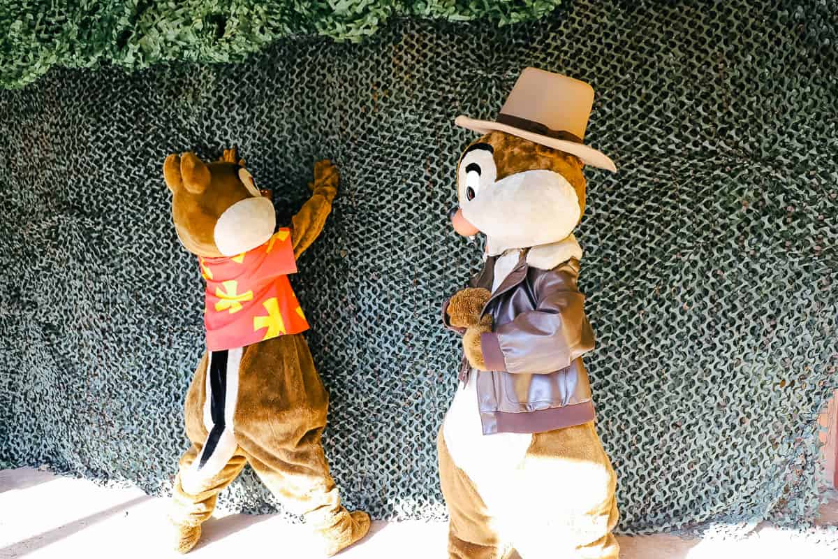 Chip and Dale acting silly 