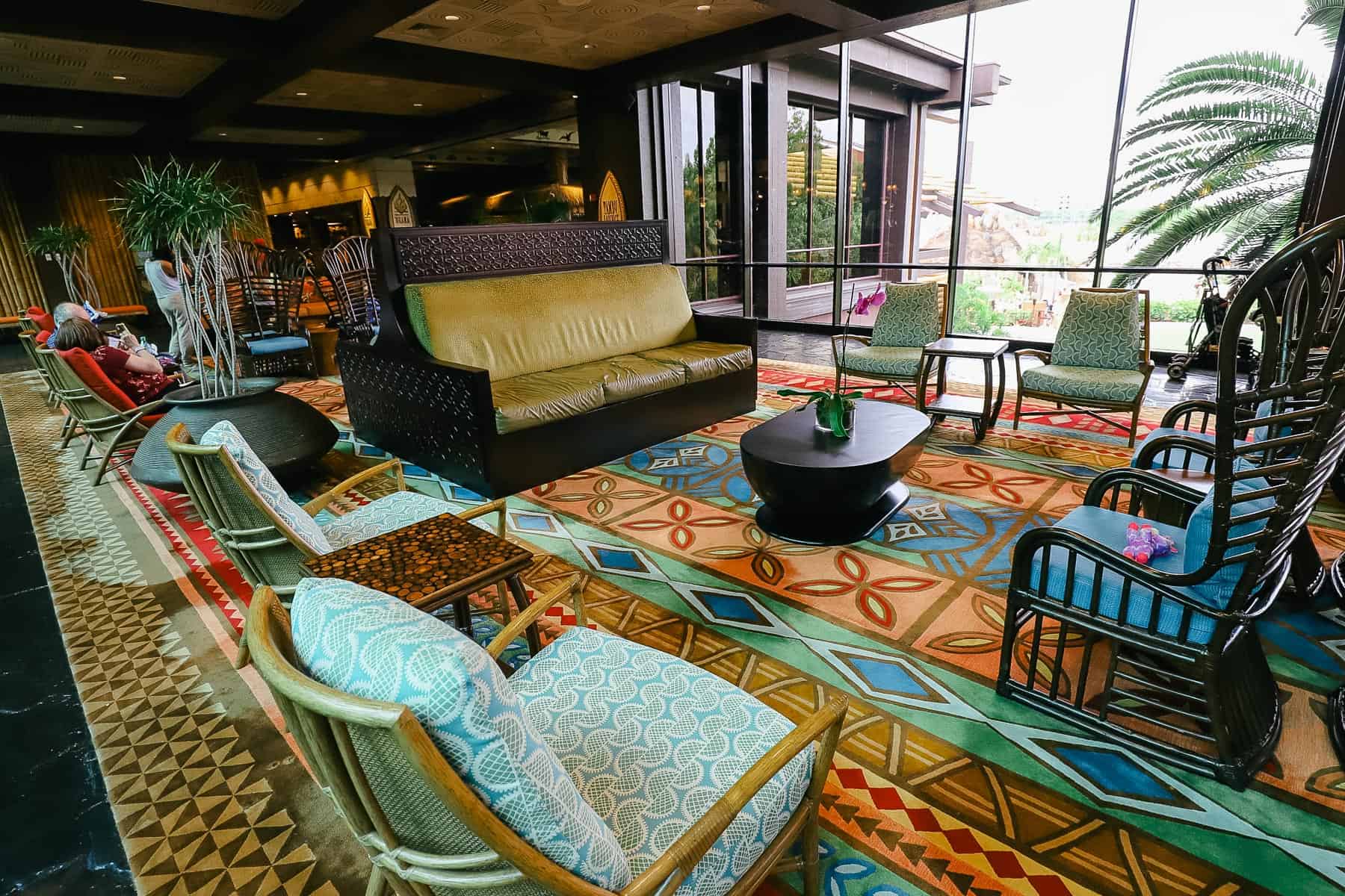 Tambu Lounge area at Disney's Polynesian 