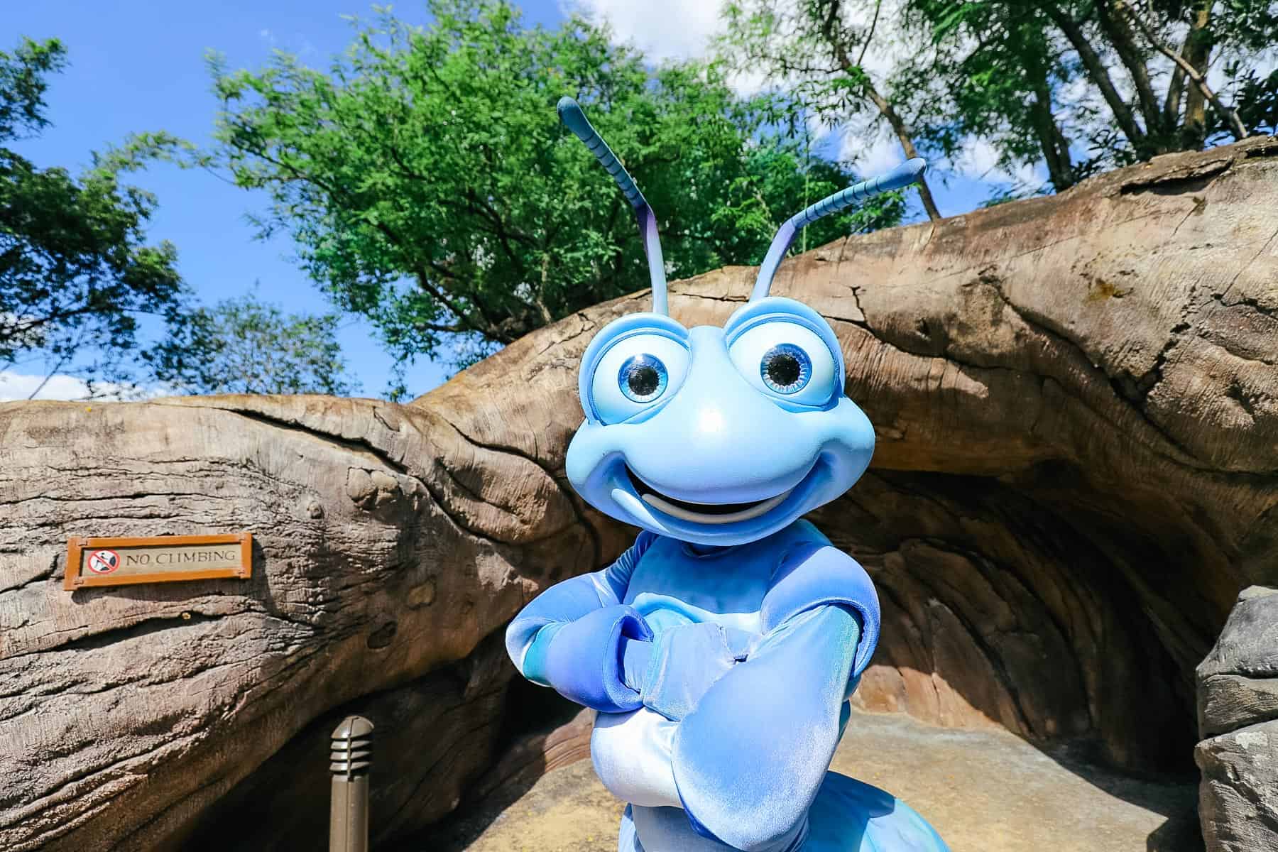 Flik surprises guests at Disney's Animal Kingdom