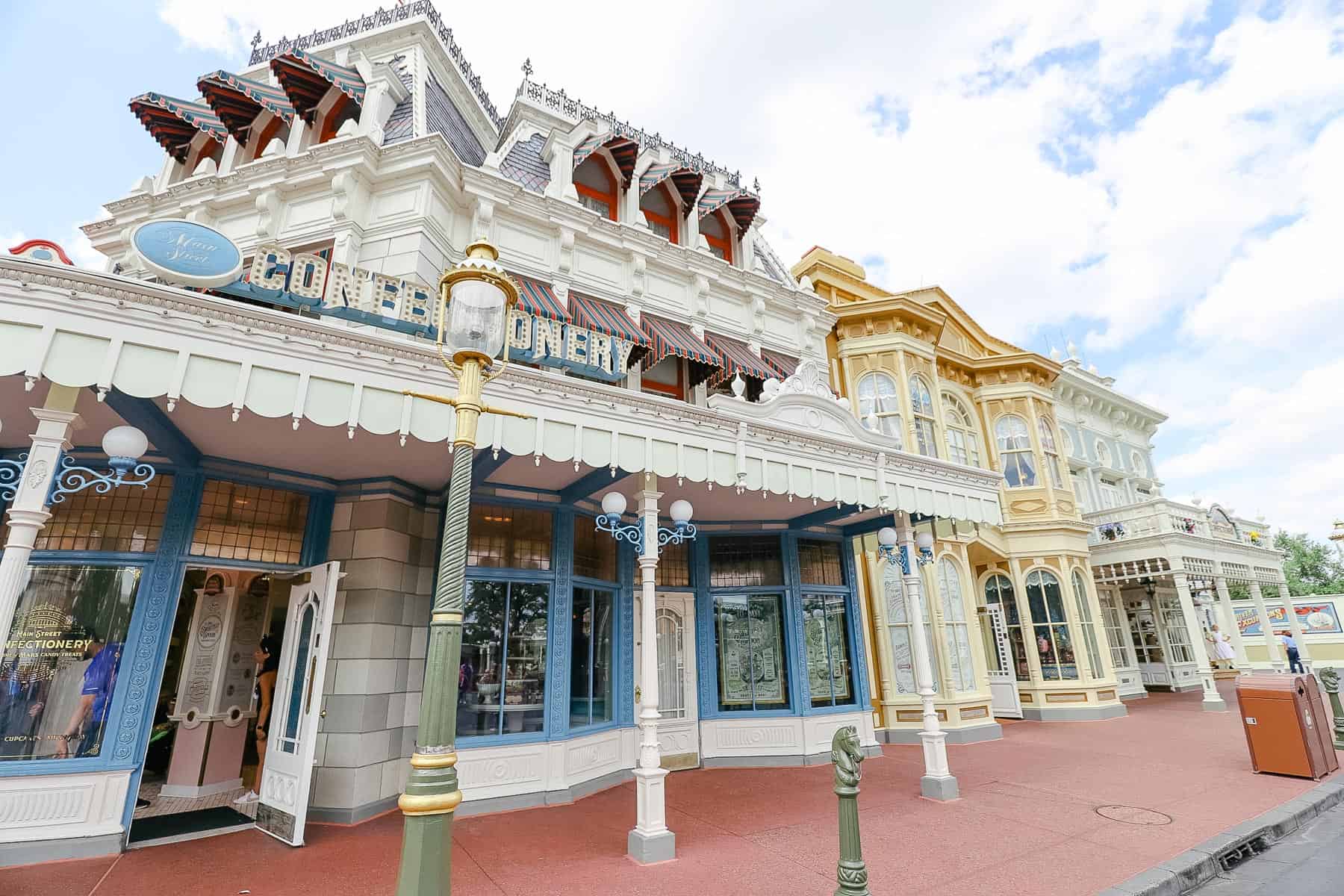 Main Street Confectionery at Magic Kingdom sits on the corner of Main Street U.S.A.