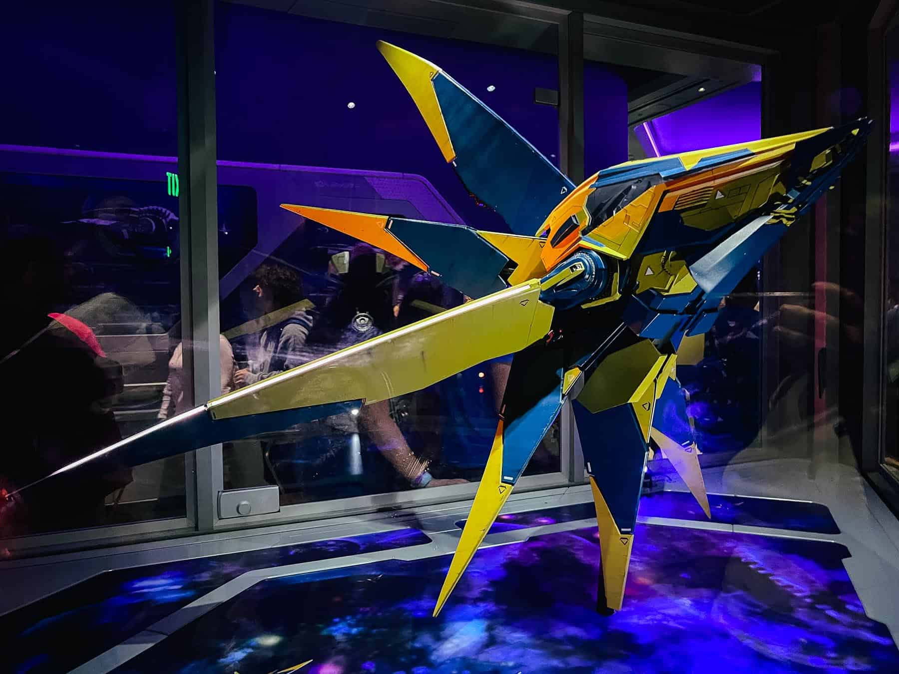 the miniature Starship in the queue of Guardians of the Galaxy