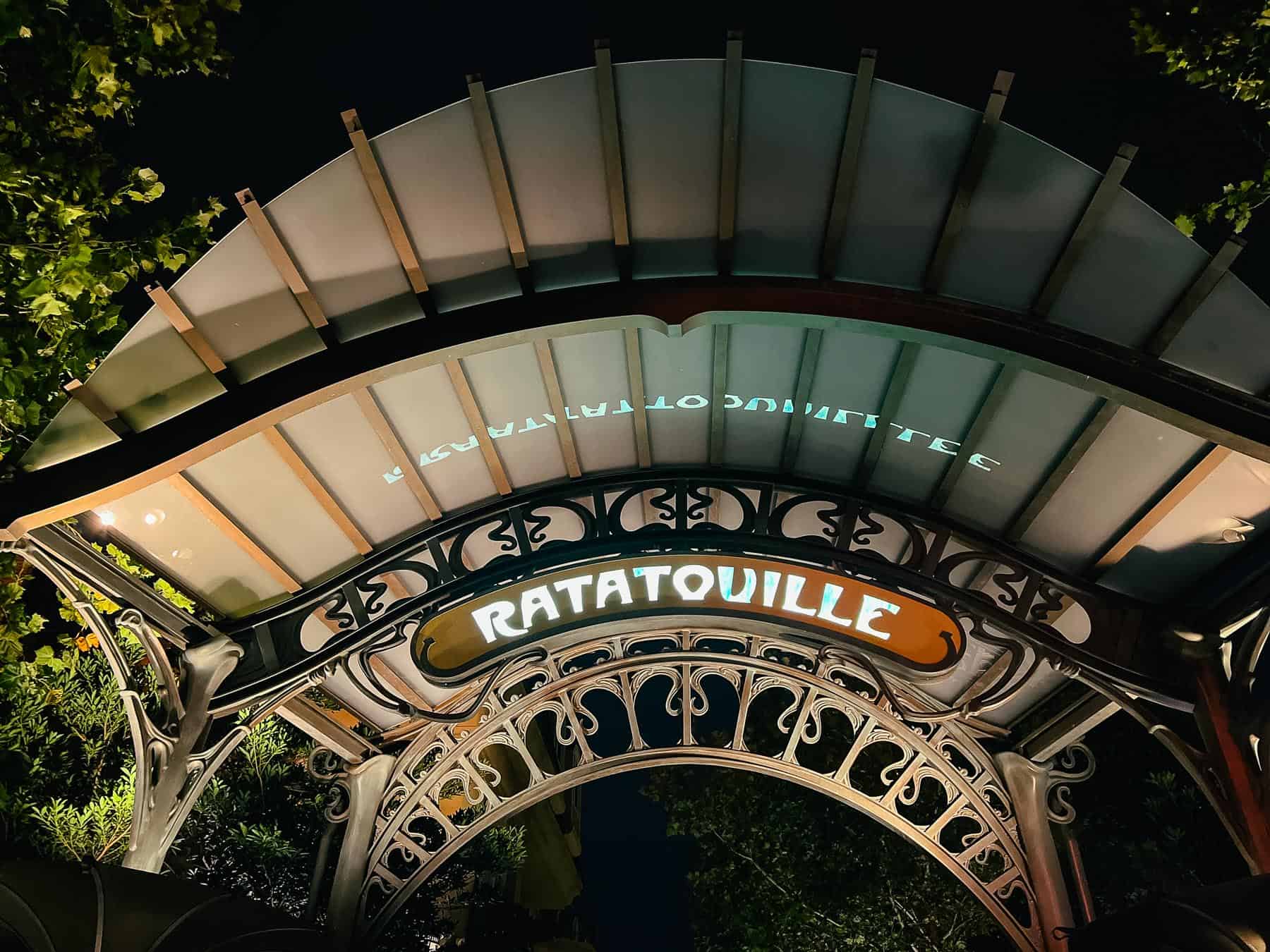 the sign for Remy's Ratatouille Adventure