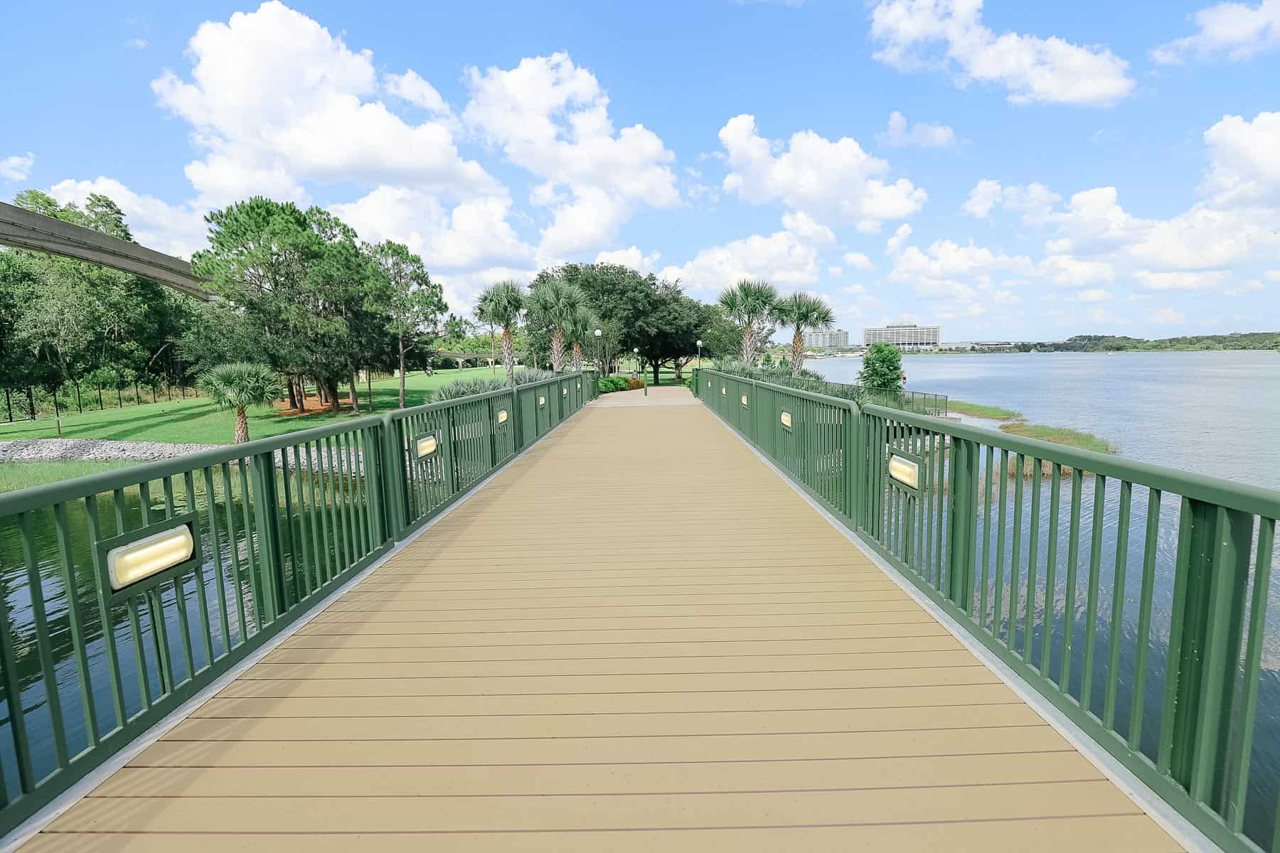 the bridge along the Grand Floridian walkway with composite flooring 