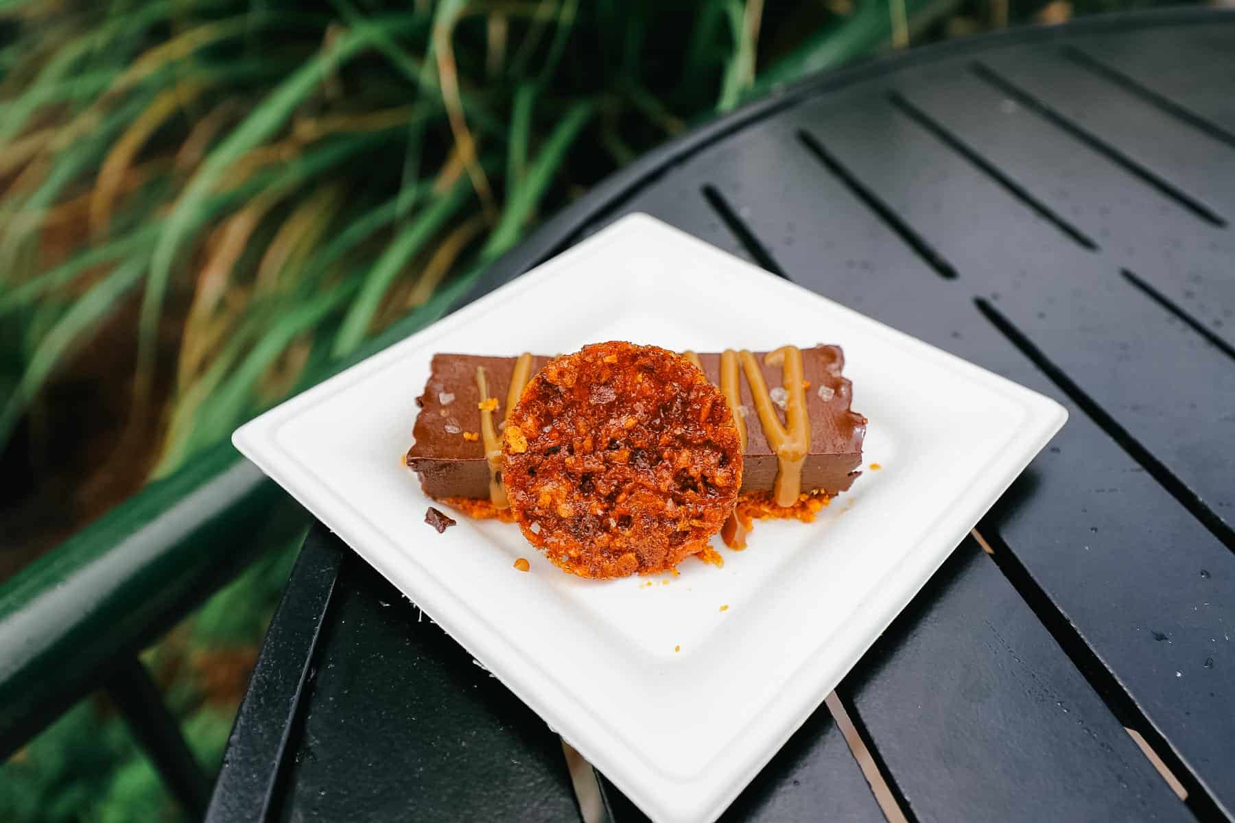 chocolate cake with chip at Epcot Food and Wine
