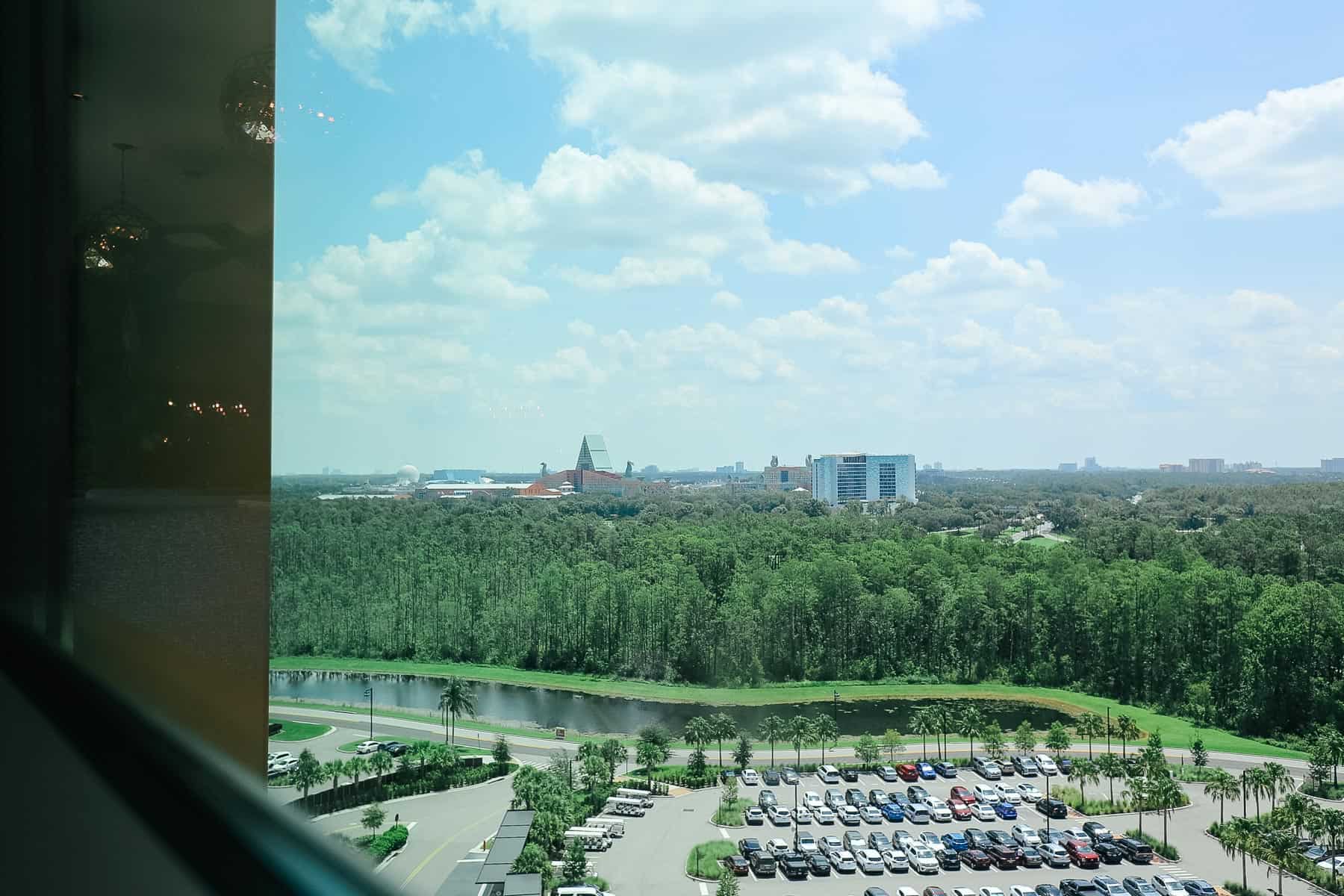 View of Disney World from Chronos Club Level Lounge 