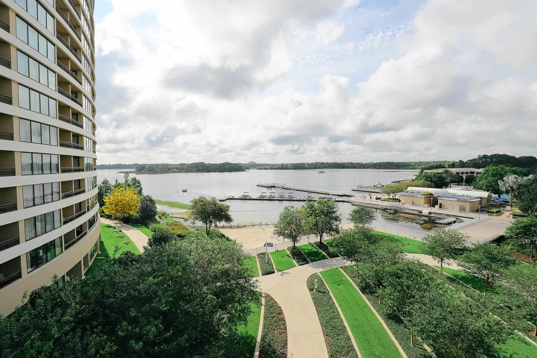 a view of Bay Lake from Bay Lake Tower