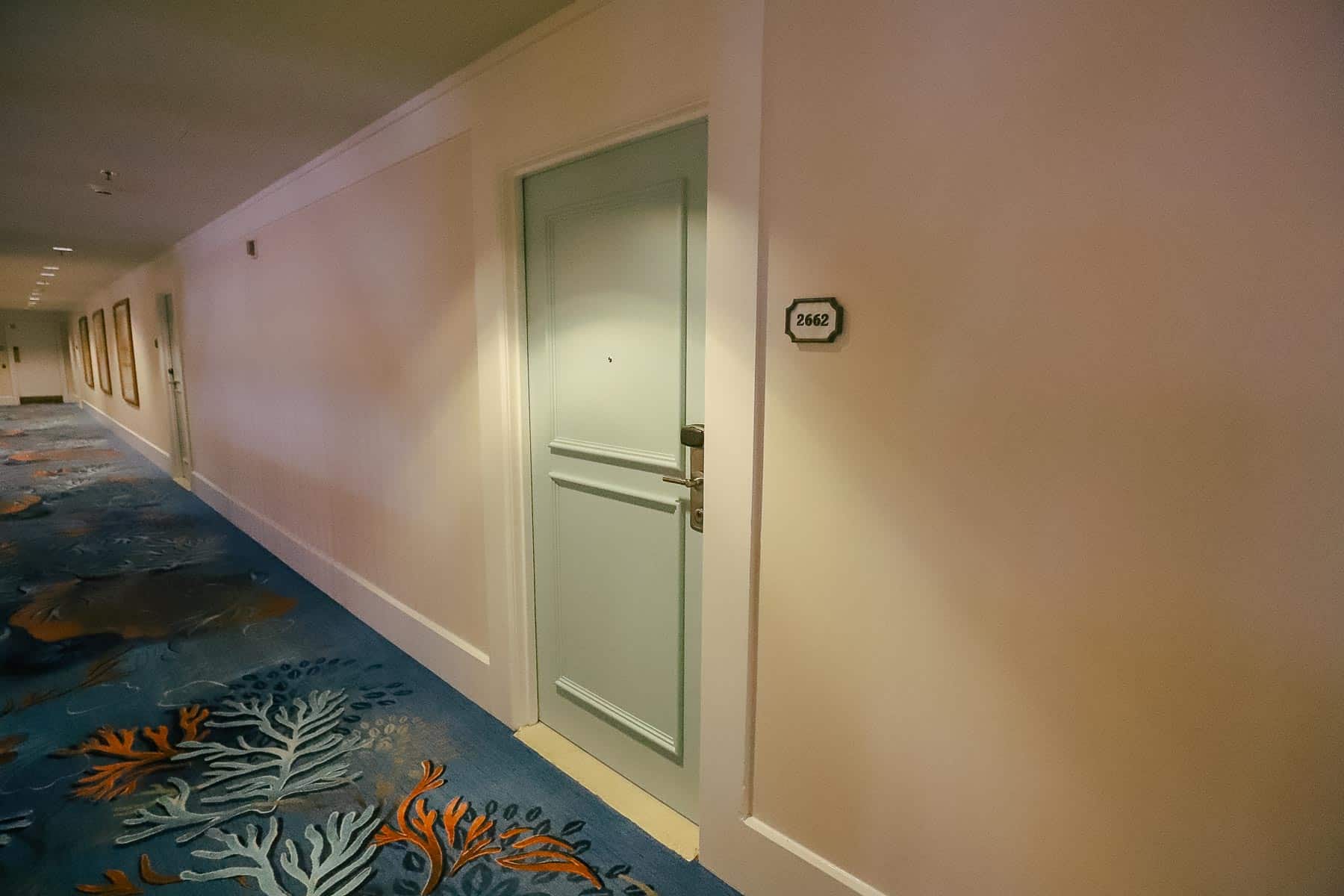hotel room door 