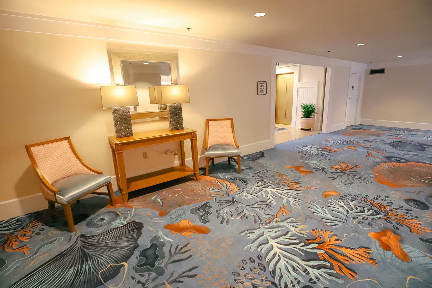 new carpet at Disney's Beach Club 