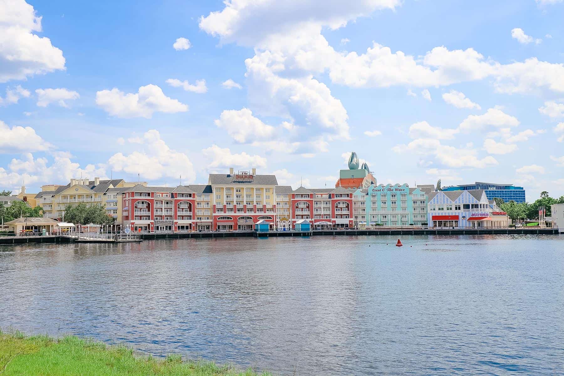 Disney's Boardwalk, the villas are on the right side of the resort. 