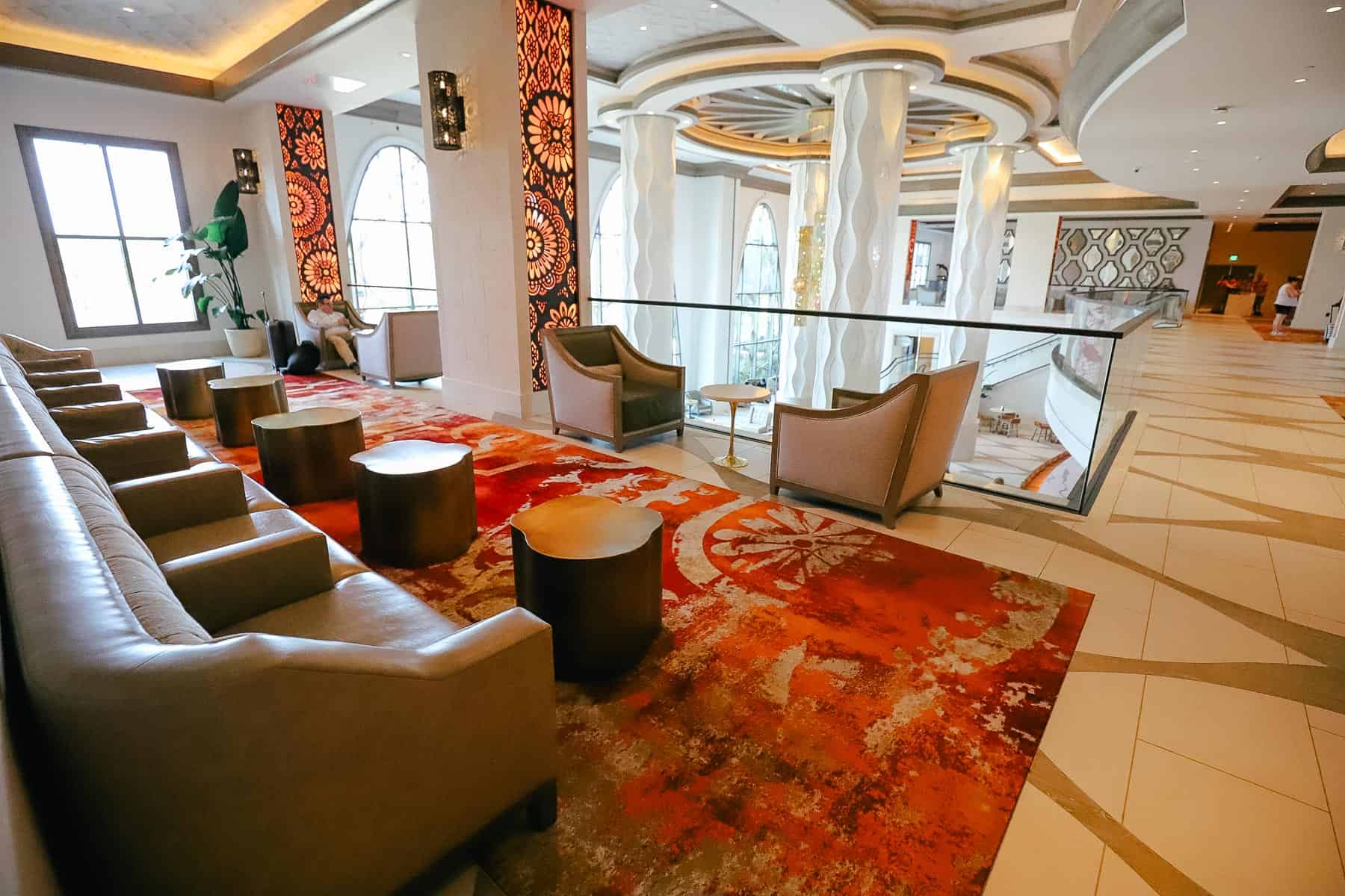 Sitting areas lobby of Gran Destino Tower 