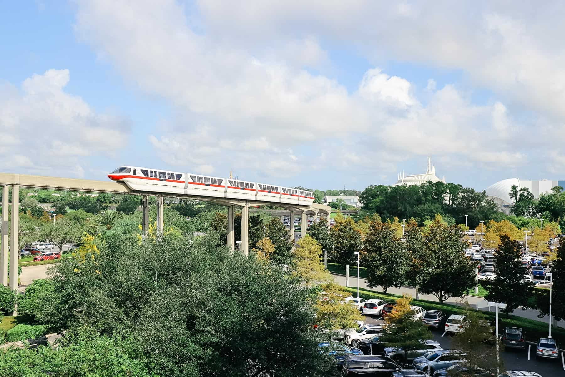 the monorail at Disney's Contemporary Resort