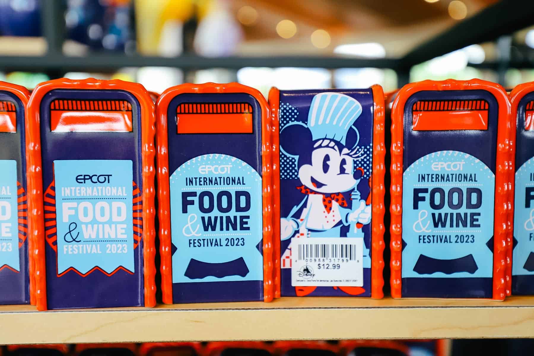Food and Wine Salt and Pepper Shakers that look like trash cans.