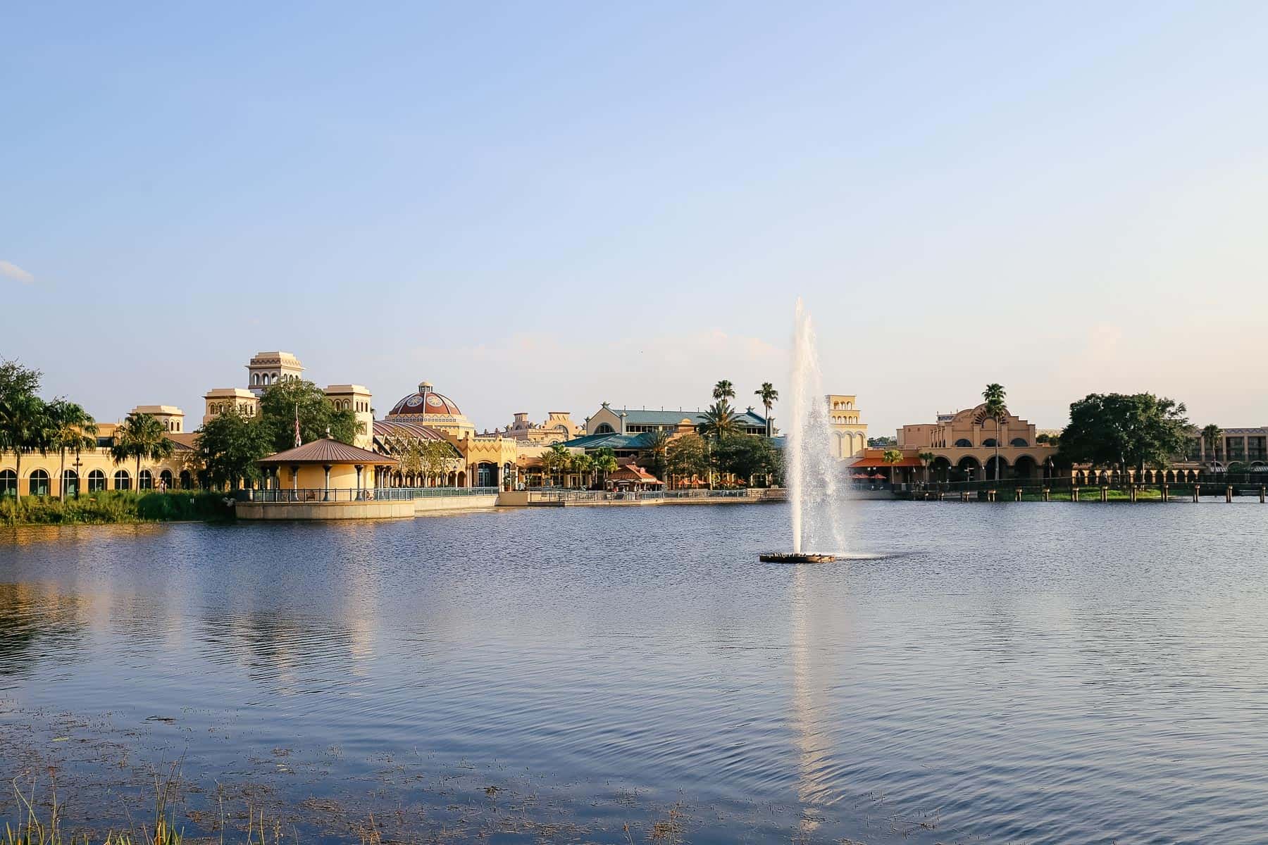 Water feature on the lake 